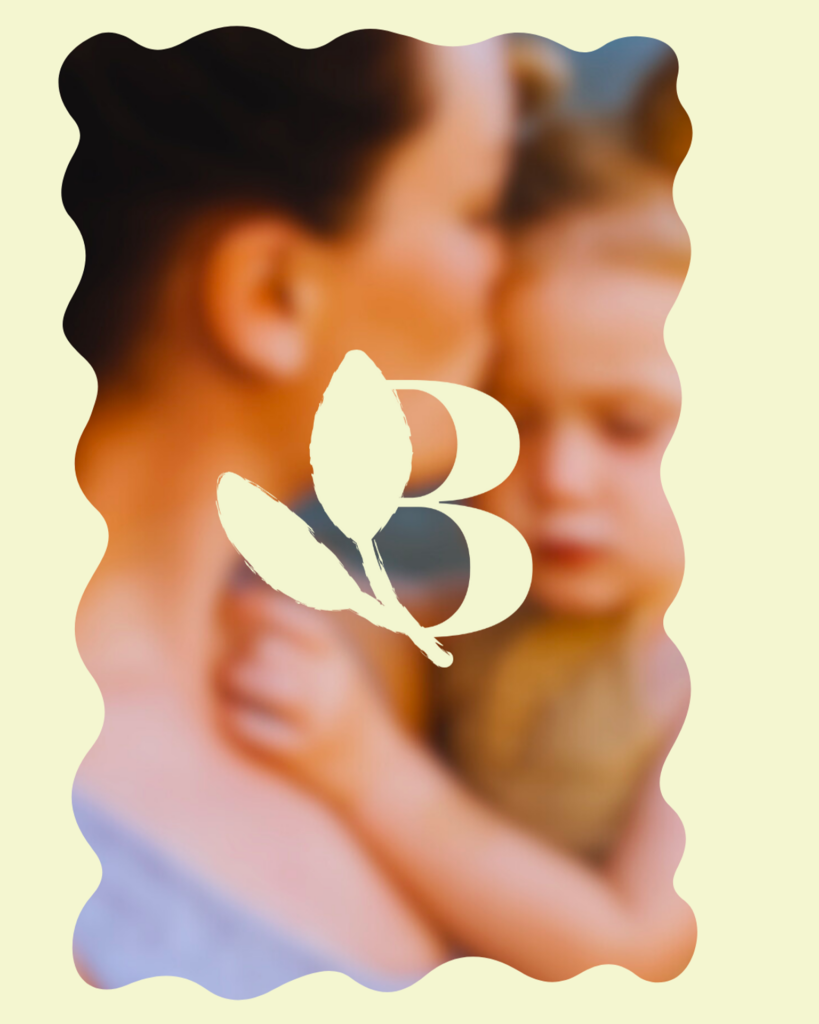 Logo minimaliste et végétal de la marque Brindille & Bobine, spécialisée en accessoires cousus main et durables