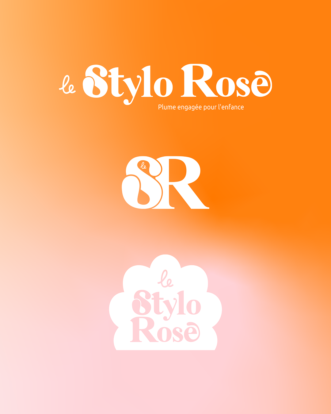 Le-Stylo-Rose Déclinaisons du logotype Le Stylo Rose sur différents supports de communication, design Atelier Lomé